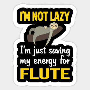 Funny Lazy Flute Sticker